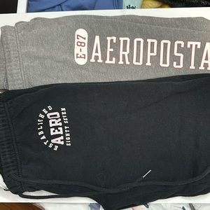 Two pairs of sweatpants size small brand Aeropostale